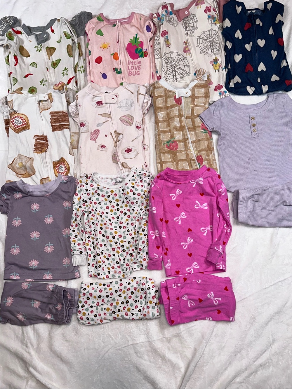 18 Month girl pajamas bundle